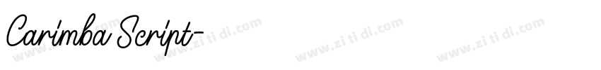 Carimba Script字体转换 Carimba Script字体转换